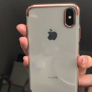 Rose Gold Material For iPhone X 10